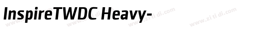 InspireTWDC Heavy字体转换